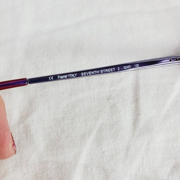 Chesterfield Seventh Street Eyeglasses Frames 50 15 135 Red Orange - Picture 4 of 6